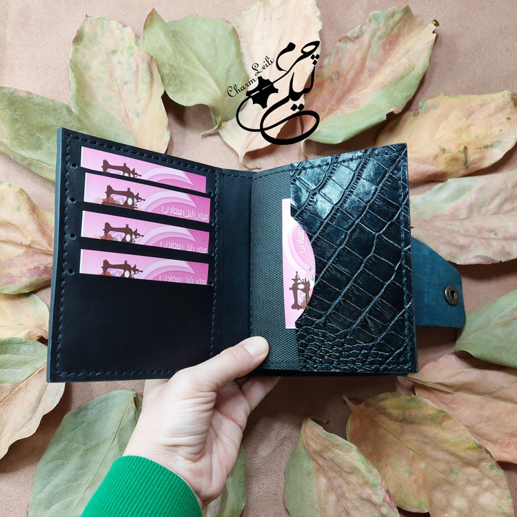 کیف کارت و مدارک چرم