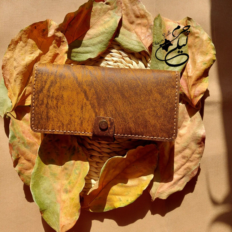 کیف پول چرم طبیعی آماده ارسال