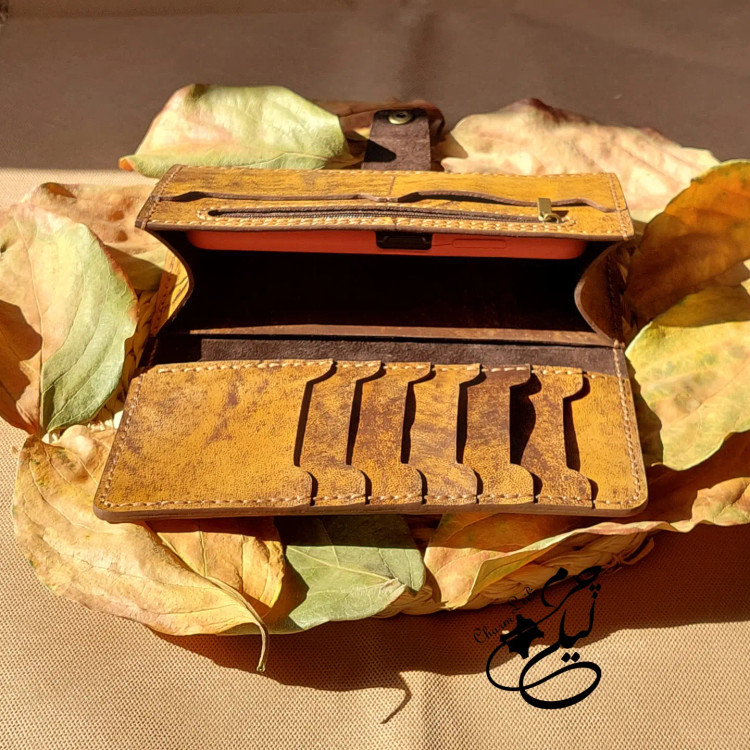 کیف پول چرم دستدوز