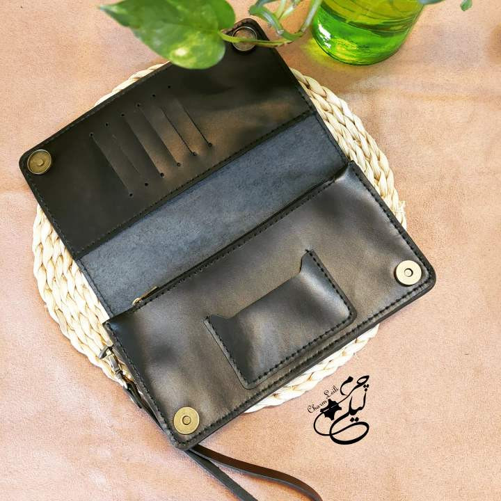 کیف پول و مدارک چرم گاوی