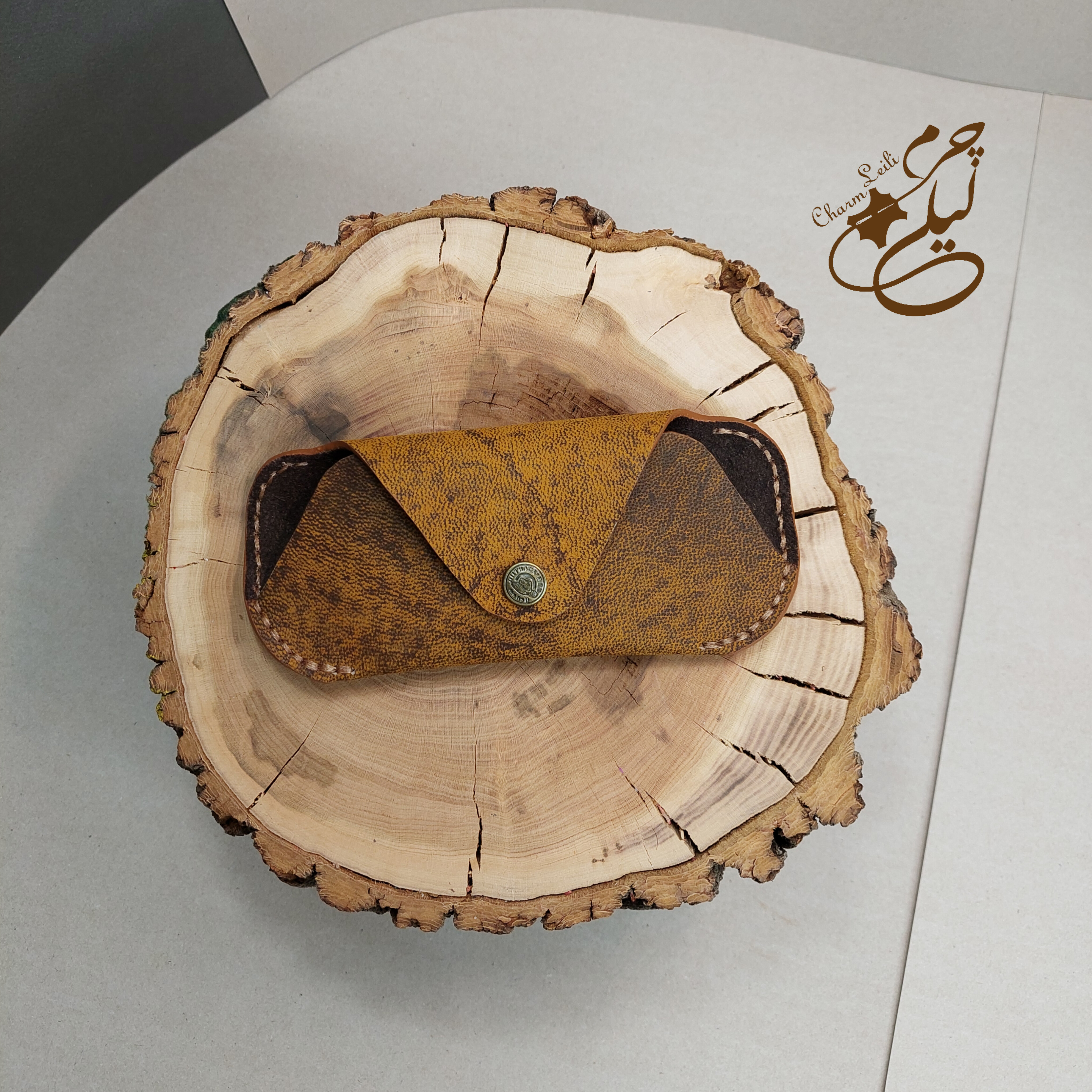 کیف عینک چرم دستدوز