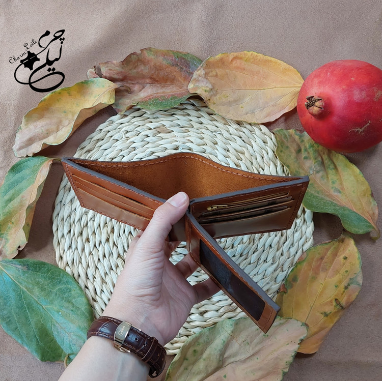 آموزش کیف پول جیبی چرم